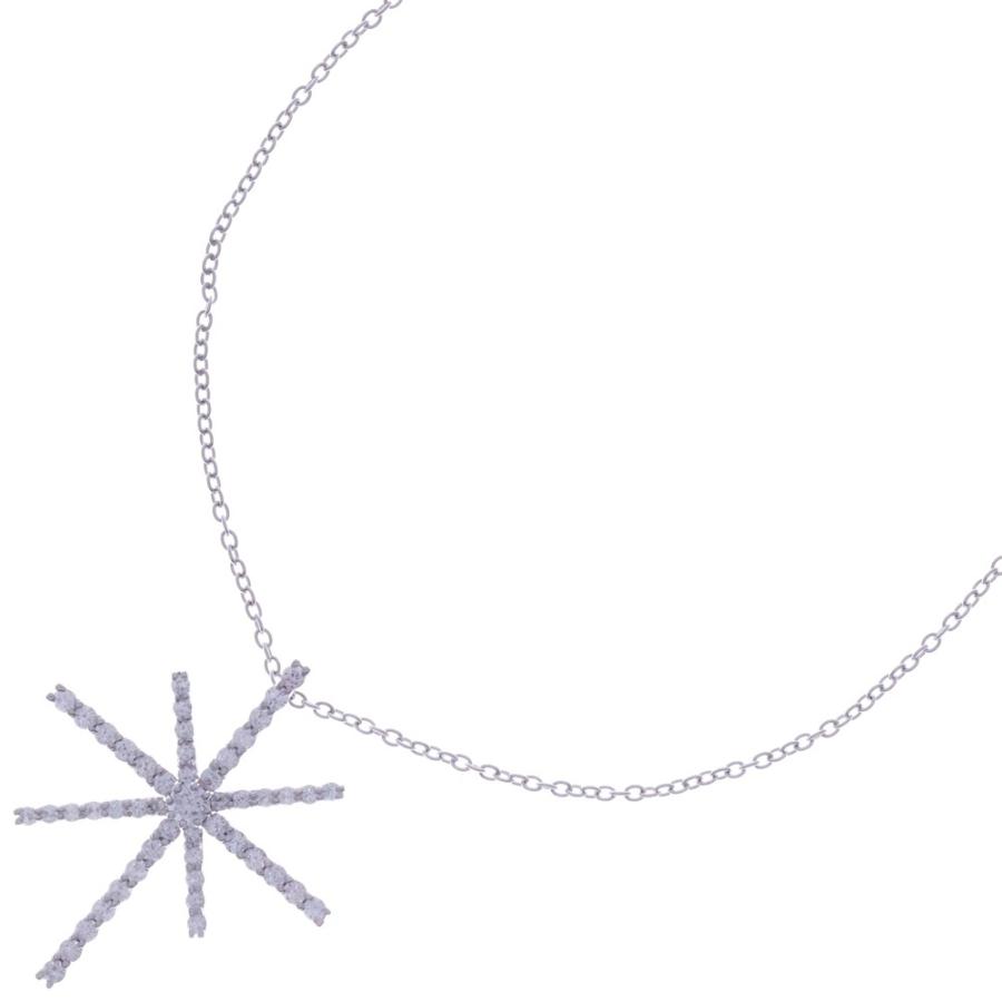 Ponte Vecchio（ポンテヴェキオ） クロスネックレス ホワイトゴールド