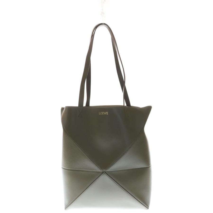 LOEWE（ロエベ） パズル フォルド トートバッグ ハンドバッグ オリーブ