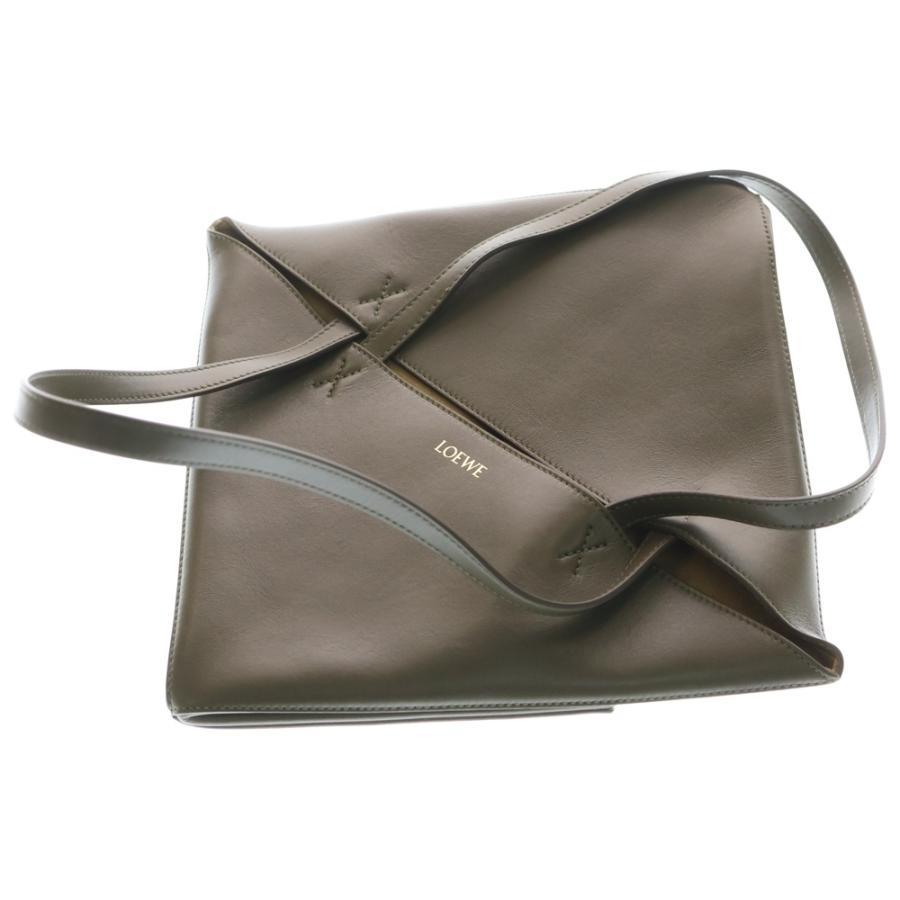 LOEWE（ロエベ） パズル フォルド トートバッグ ハンドバッグ オリーブ 