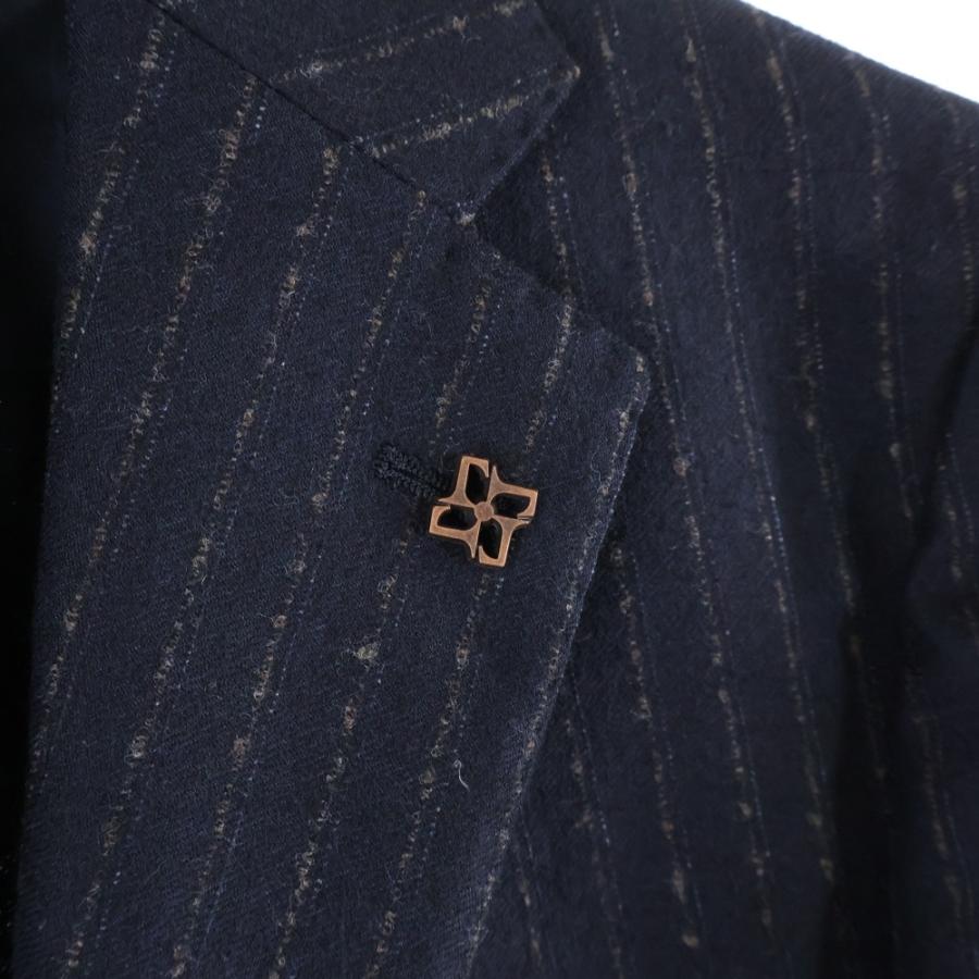 TAGLIATORE タリアトーレのラペルピン2個セット（大小）新品未使用 TAGLIATORE（タリアトーレ） ストライプ総柄 ラペルピン ウール 2B