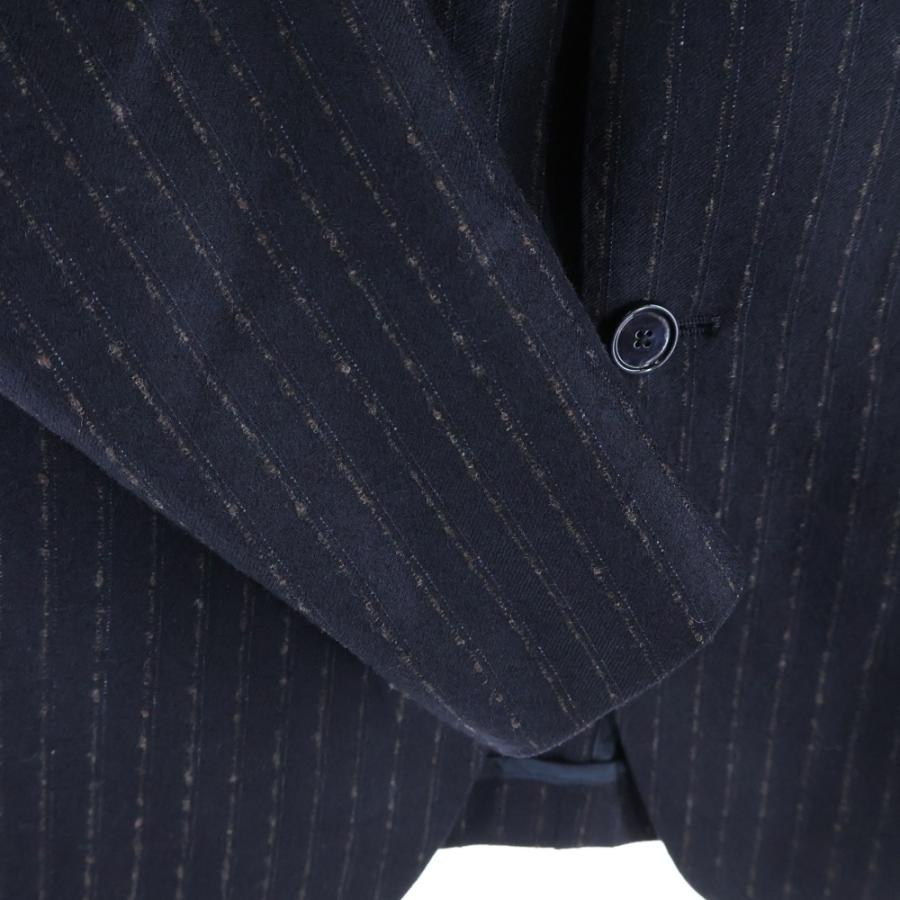 TAGLIATORE（タリアトーレ） ストライプ総柄 ラペルピン ウール 2B