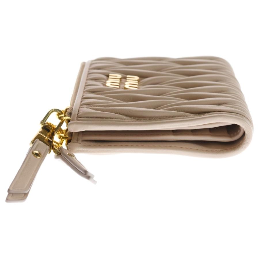 miumiu ミュウミュウ マテラッセ 二つ折り財布 コンパクトウォレット