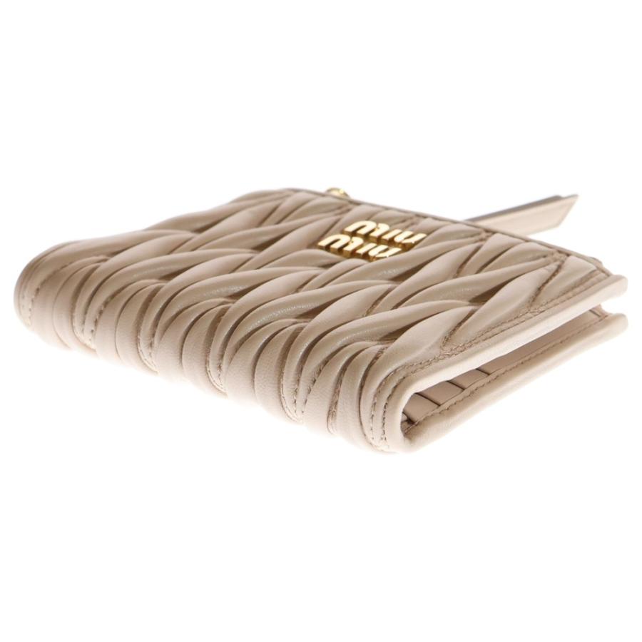 miumiu ミュウミュウ マテラッセ 二つ折り財布 コンパクトウォレット