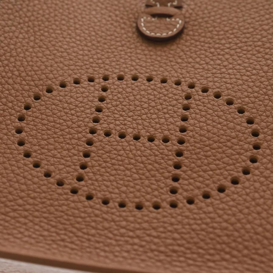 HERMES エルメス エブリンTPM ショルダーバッグ ミニバッグ ブラウン ゴールド トリヨン シルバー金具 K刻印_4
