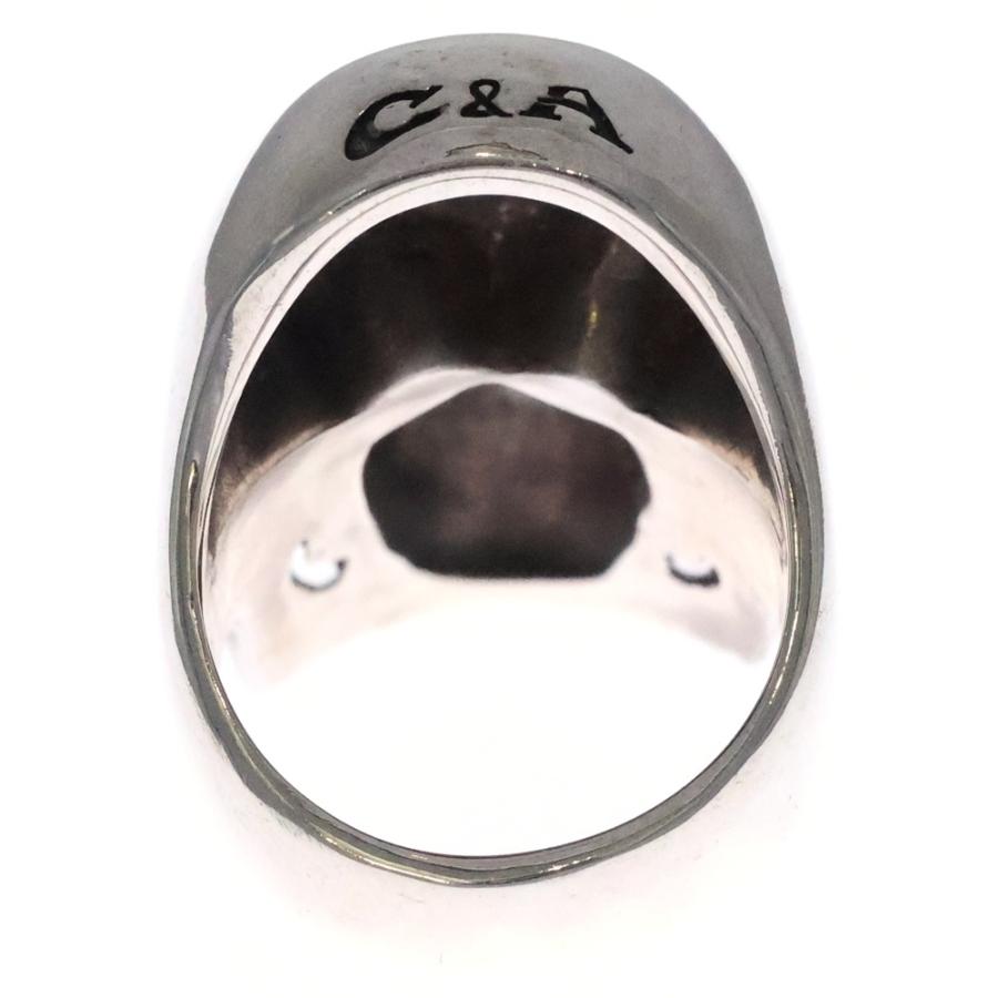 NO BRAND ノーブランド スカルリング メレダイヤ 925 シルバー 0.03ct