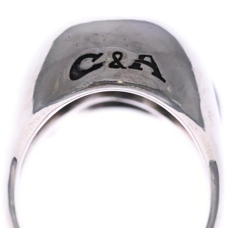 NO BRAND ノーブランド スカルリング メレダイヤ 925 シルバー 0.03ct