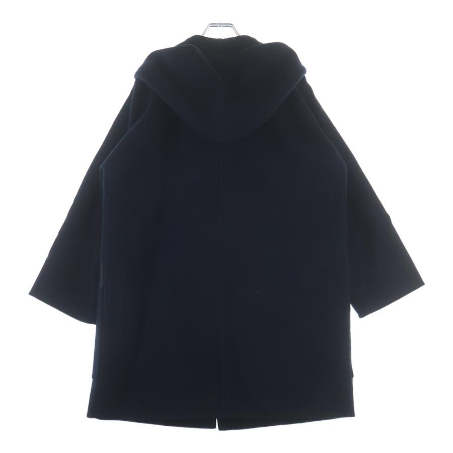 HERMES エルメス ベルト付フーデッドカシミヤコート ブルーノワール ネイビー 4H0124DBの画像