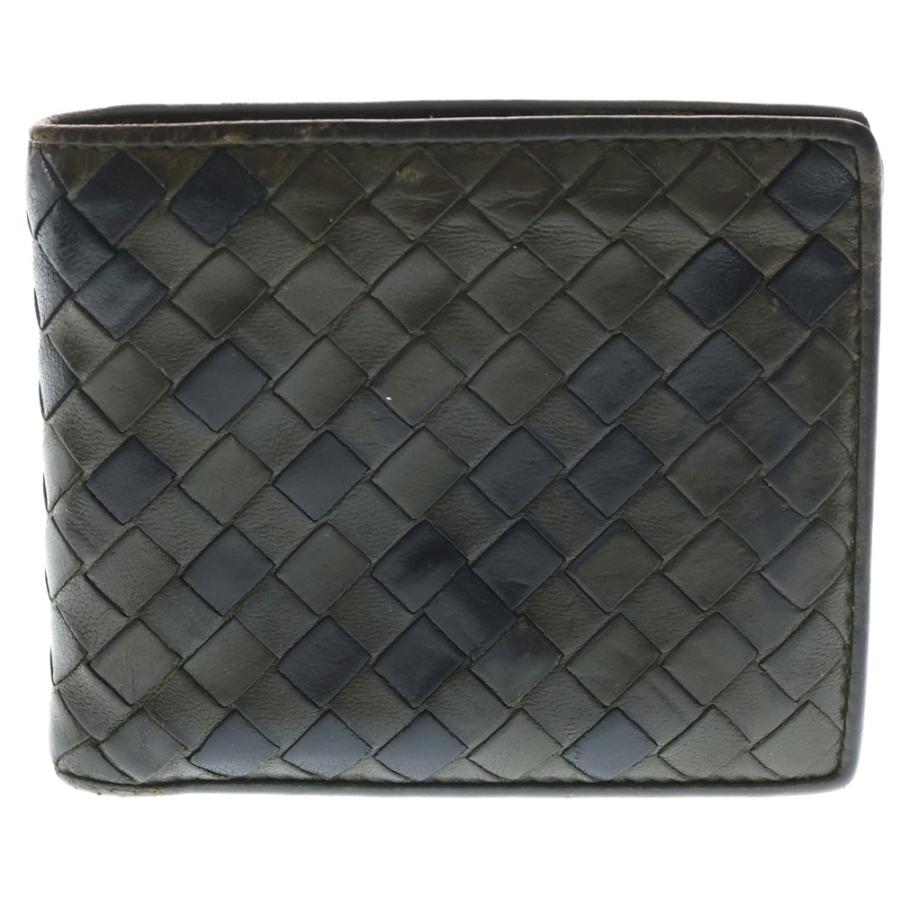 GUMMY★ ボッテガヴェネタ ★ コンパクトウォレット イントレチャート BOTTEGA VENETA（ボッテガ・ヴェネタ） イントレチャート 二つ折り財布