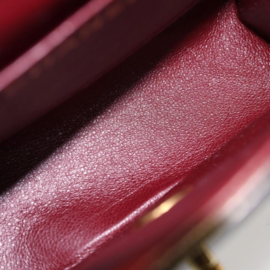 CHANEL シャネル マトラッセ 親子バッグ ハンドバッグ ブラック ラムスキン ゴールド金具 A04193の画像