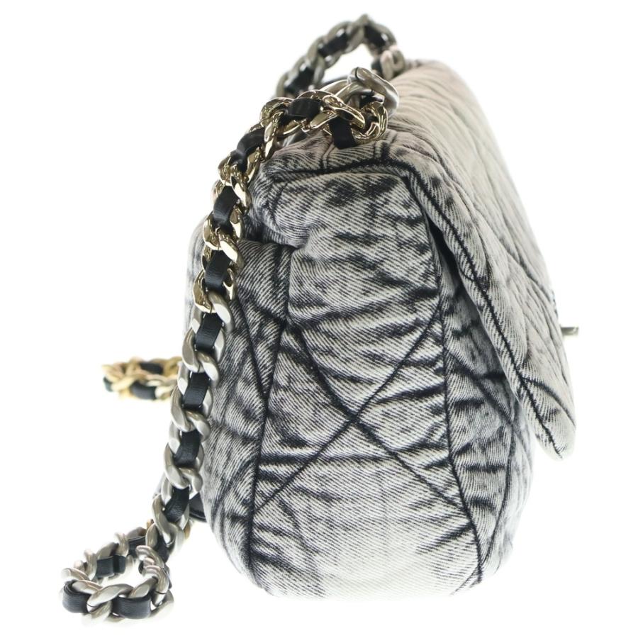 CHANEL シャネル シャネル19 フラップバッグ ショルダーバッグ グレー デニム CHANEL（シャネル） シャネル19 フラップバッグ ショルダーバッグ