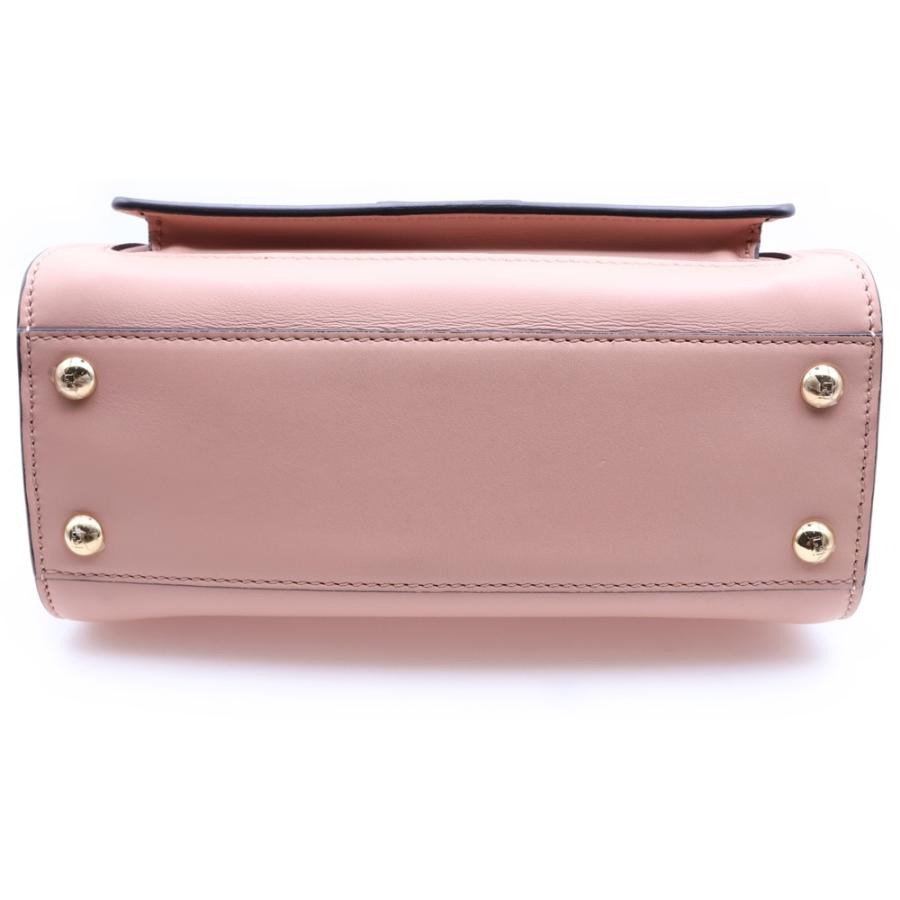 FENDI（フェンディ） ピーカブー ミニ ピンク レザー 2wayハンドバッグ