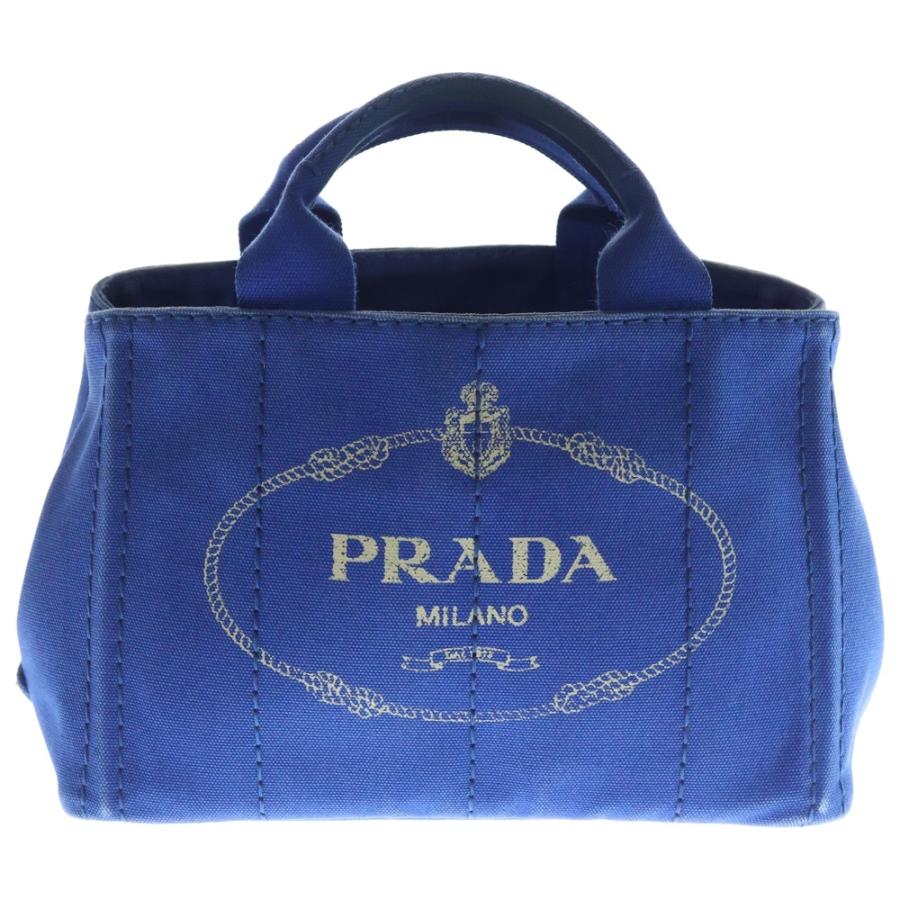 PRADA（プラダ） カナパ トートバッグ ブルー キャンバス BN2439