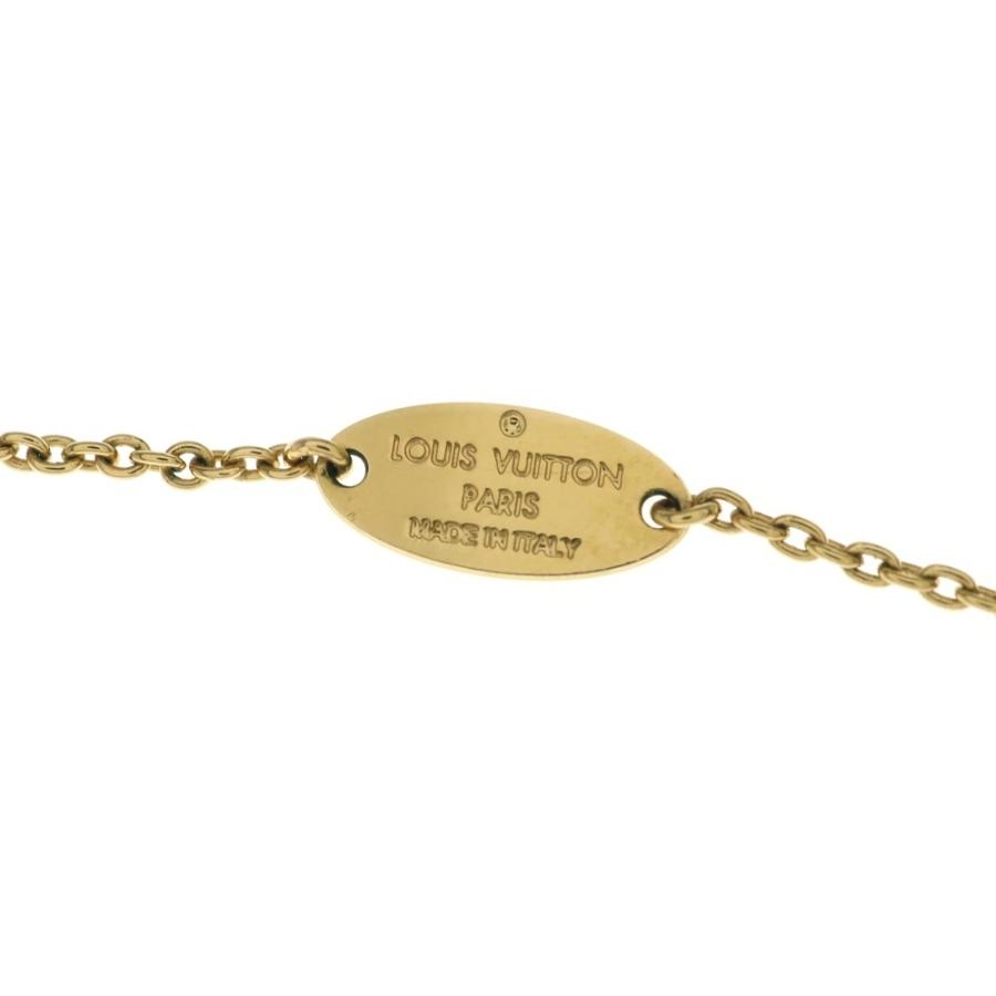 LOUIS VUITTON ルイヴィトン コリエ・エッセンシャルV ギョーシェ ネックレス ペンダント チェーン ゴールド GP M64268_4