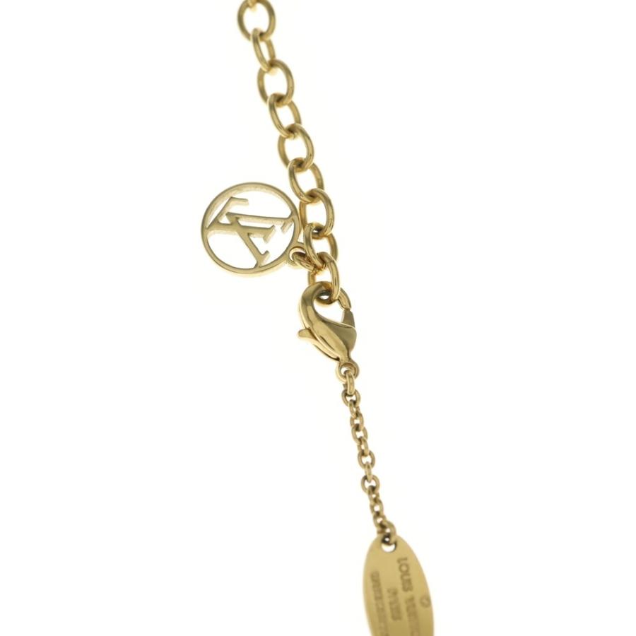 LOUIS VUITTON ルイヴィトン コリエ・エッセンシャルV ギョーシェ ネックレス ペンダント チェーン ゴールド GP M64268_5