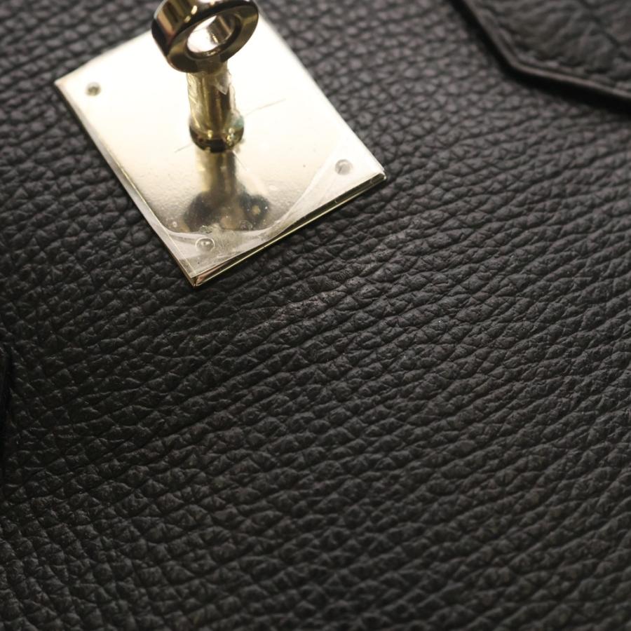 HERMES（エルメス） バーキン35 ブラック トゴ ハンドバッグ シルバー