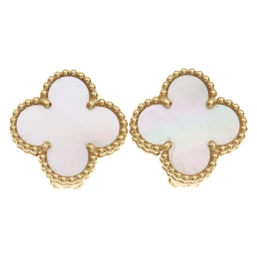 Van Au750 イヤリング アルハンブラ ヴィンテージ 美品 Cleef アルハンブラ マジック ヴァンクリーフ＆アーペル Arpels & その他