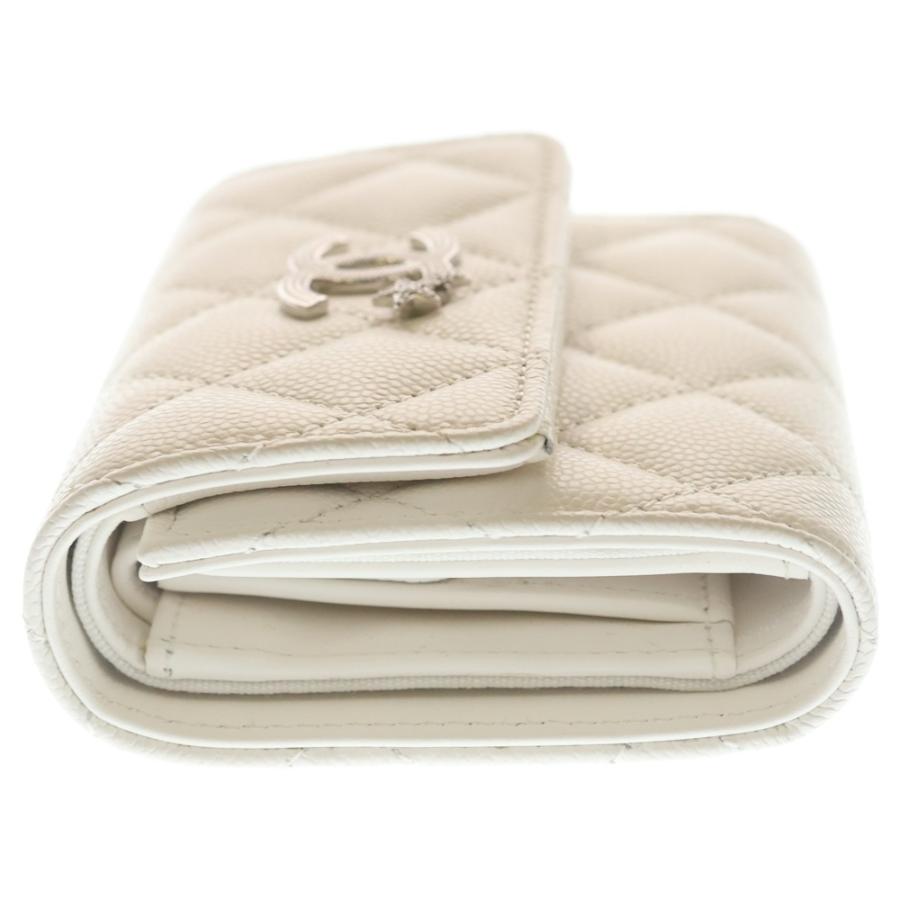 CHANEL シャネル スモールフラップウォレット スター×CC キャビアスキン CHANEL - CHANEL シャネル スモールフラップウォレット スター×CC
