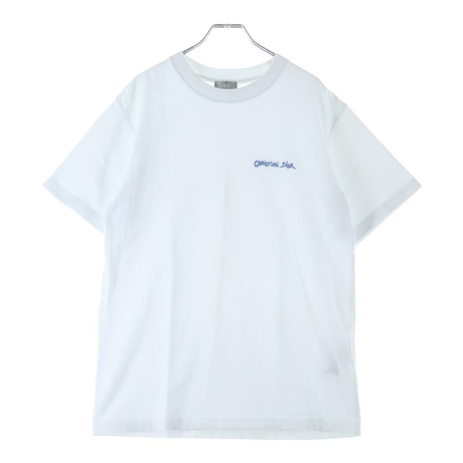 DIOR ディオール エンブロイダリー ワンポイント Tシャツ ホワイト