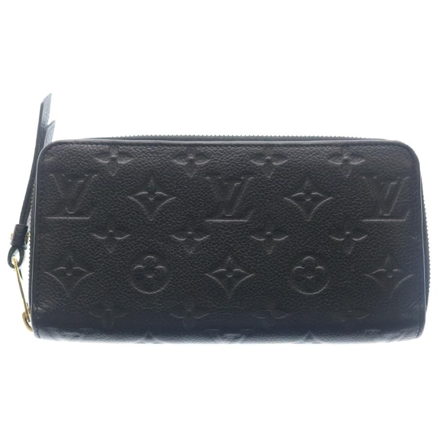 LOUIS VUITTON ルイヴィトン モノグラムアンプラント ジッピーウォレット ロングウォレット カードケース ブラック レザー M61864 ゴールド金具 LOUIS VUITTON（ルイ・ヴィトン） モノグラムアンプラント ジッピー