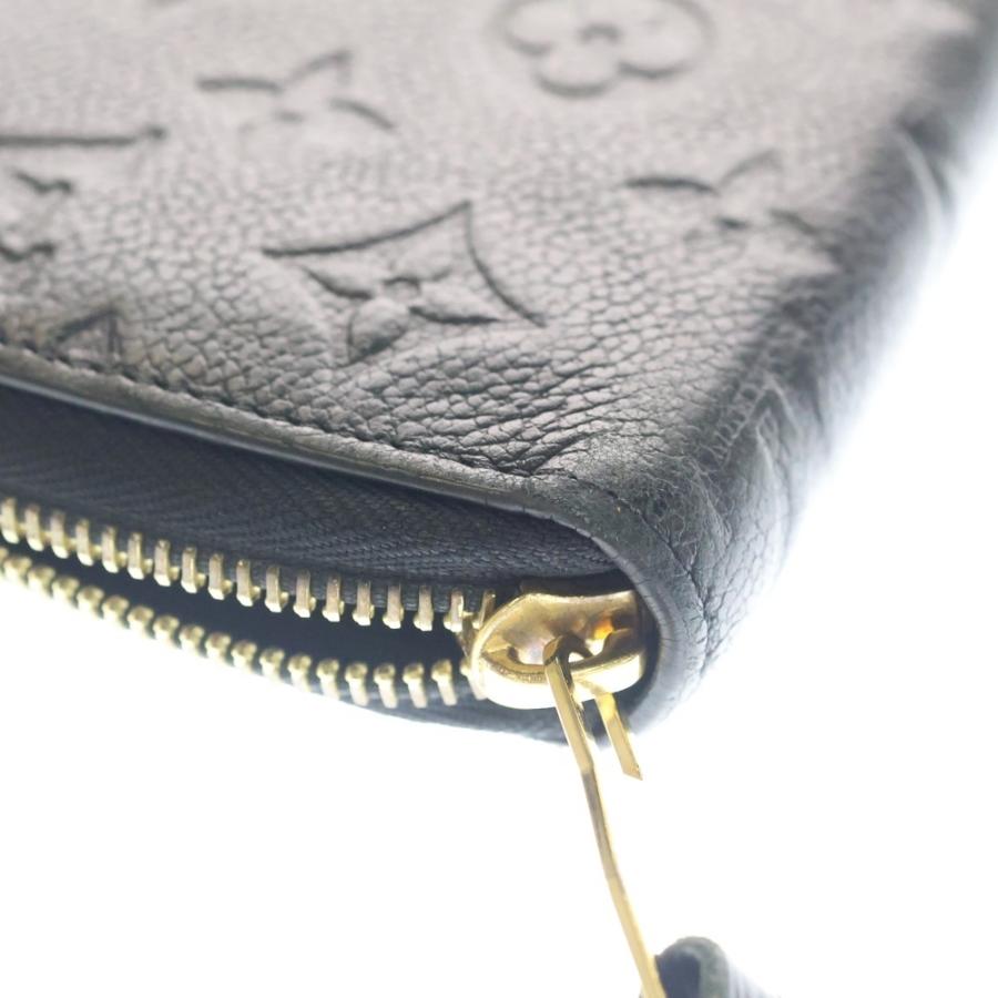 LOUIS VUITTON ルイヴィトン モノグラムアンプラント ジッピーウォレット ロングウォレット カードケース ブラック レザー M61864 ゴールド金具 LOUIS VUITTON（ルイ・ヴィトン） モノグラムアンプラント ジッピー