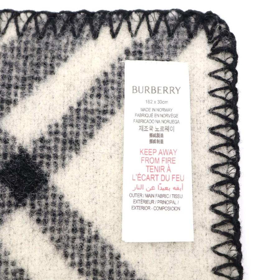 BURBERRY（バーバリー） ノバチェック総柄 ロゴパッチ ウール マフラー 