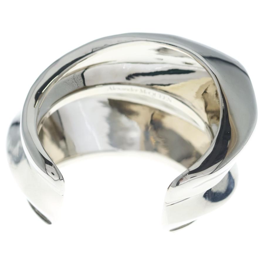 Alexander McQueen アレキサンダーマックイーン Sculptual Cuff Bracelet スカルプチュアル カフ ブレスレット メタル バングル シルバー_1