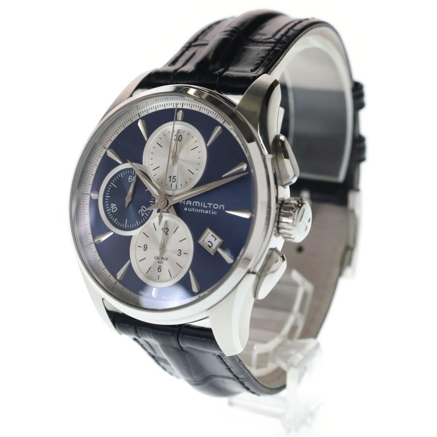 【箱付】Hamilton ジャズマスター クロノグラフ42mm 自動巻き HAMILTON（ハミルトン） ジャズマスター クロノグラフ 青文字盤 SS/AT