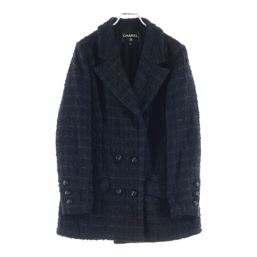 CHANEL（シャネル） ココボタン P71 ツイードジャケット ブラック