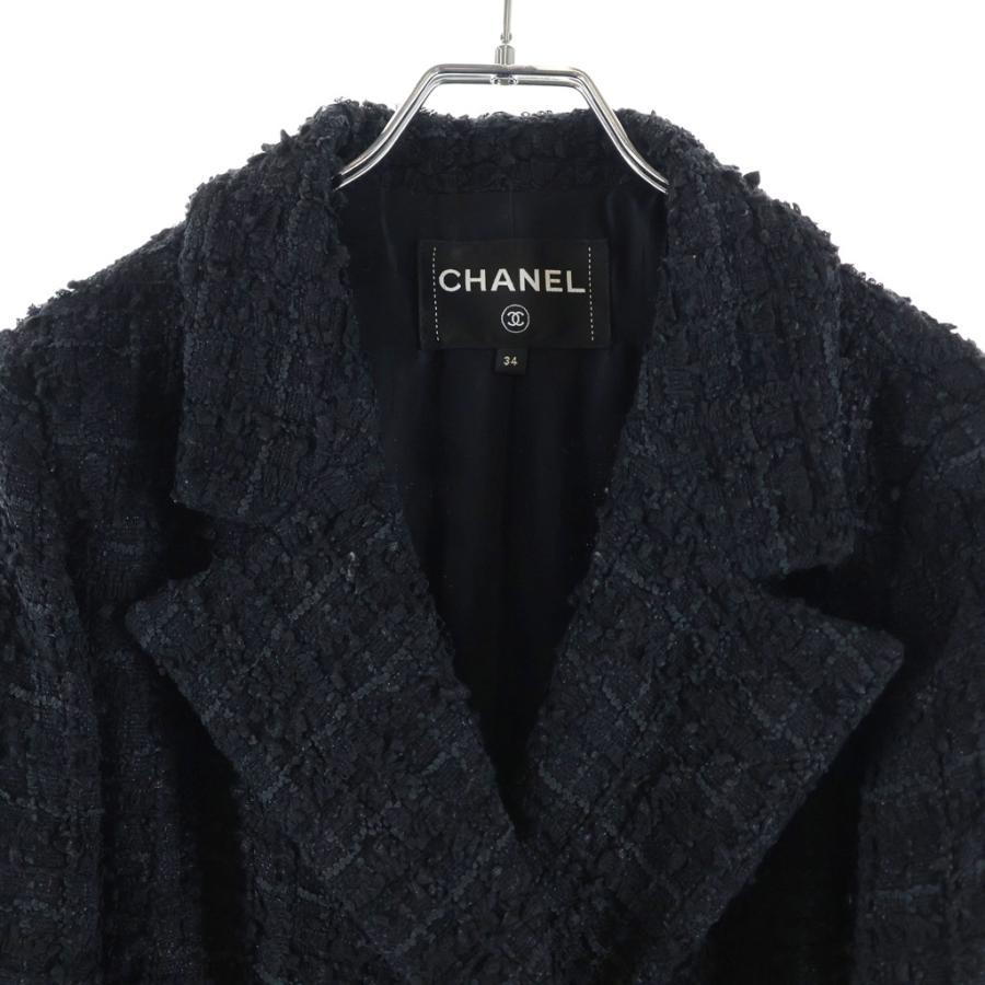 CHANEL（シャネル） ココボタン P71 ツイードジャケット ブラック