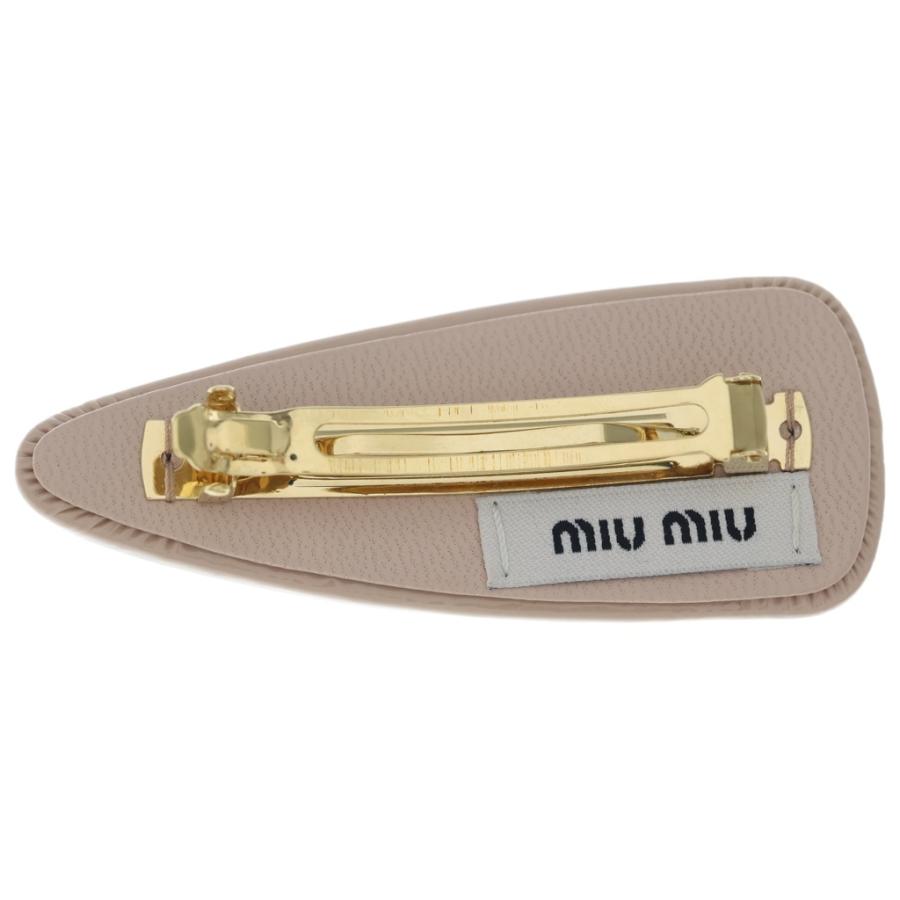 【正規品】miu miu パテントレザーヘアクリップ ヘアピン ピンク miumiu ミュウミュウ パテントレザーヘアクリップ ヘアピン ピンク