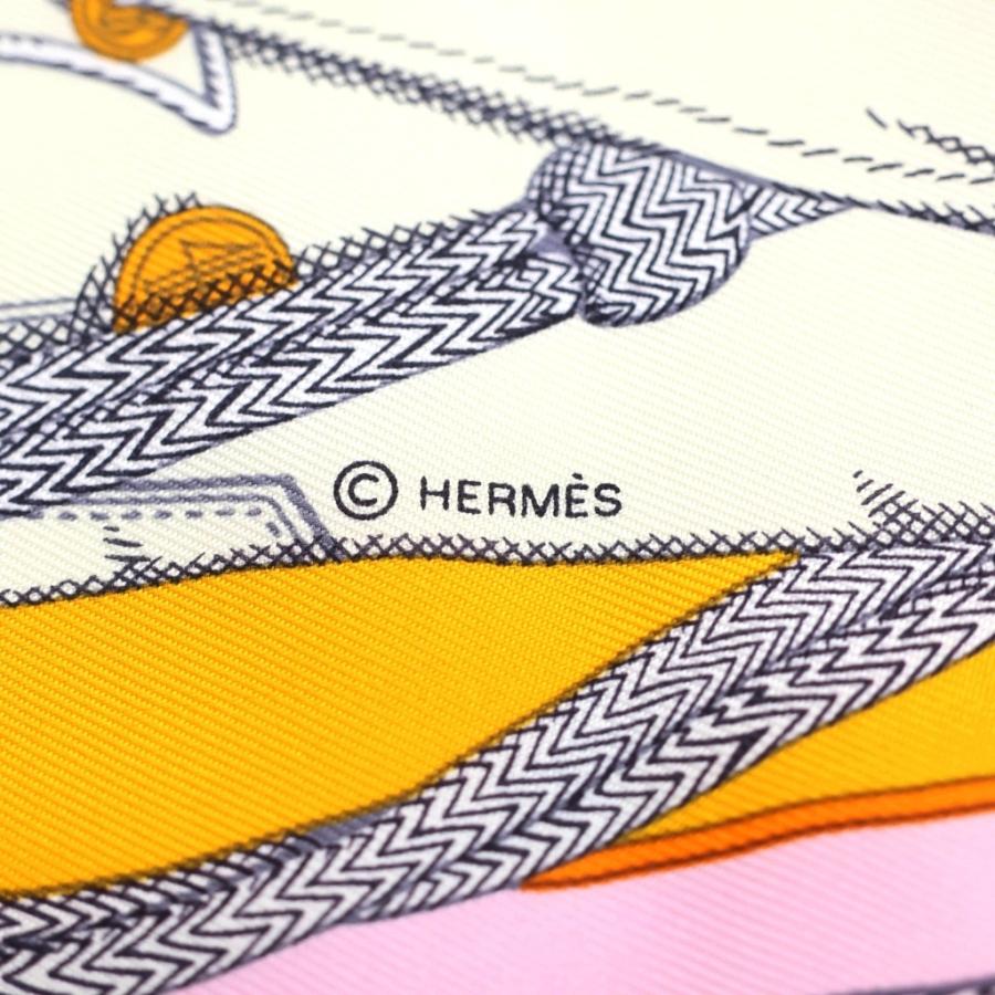 HERMES（エルメス） カレ45 ズアヴとドラゴン 総柄プリント シルク