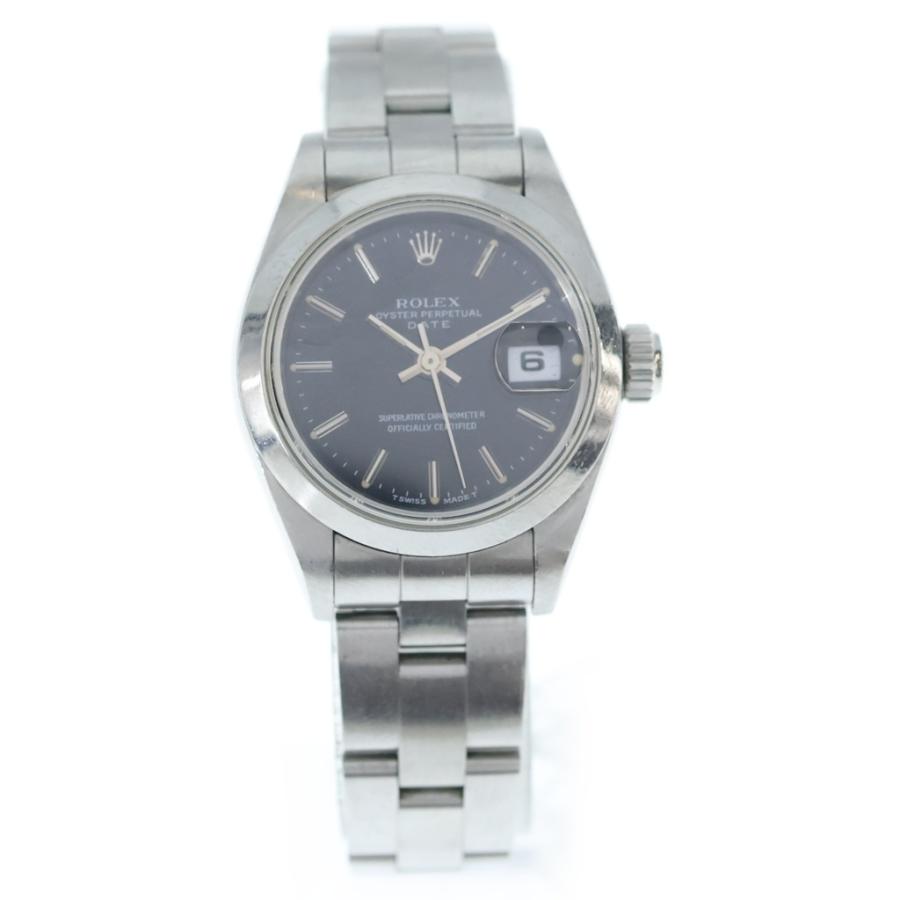 ROLEX（ロレックス） オイスターパーペチュアル 黒文字盤 ブラック SS