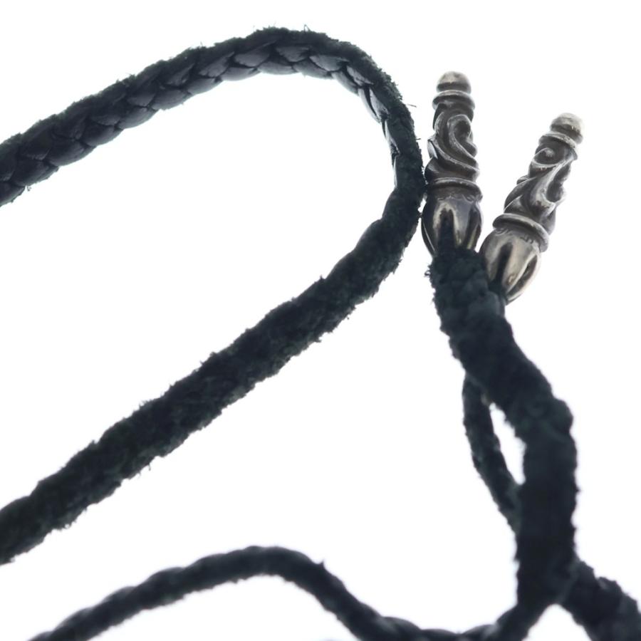 CHROME HEARTS（クロムハーツ） LEATHER BRAID SCROLL ネックレス