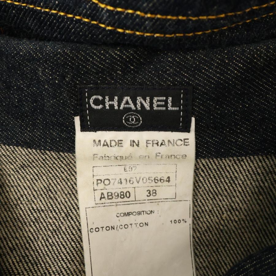 CHANEL（シャネル） ココマークボタン デニムジャケット ブルー
