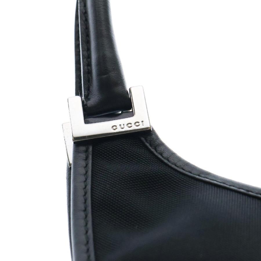 GUCCIグッチジャッキー ナイロン ハンドバッグ ブラック GUCCI（グッチ） ジャッキー ハンドバッグ ブラック ナイロン×レザー