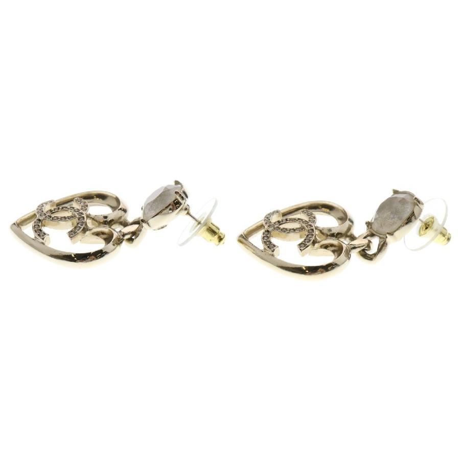 CHANEL（シャネル） ココマーク ハートモチーフ ラインストーン ピアス