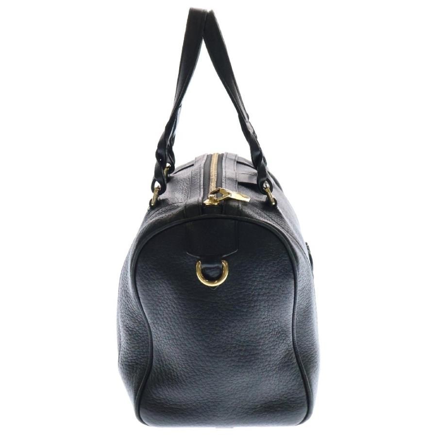 ロエベ　ブラックハンドバッグ LOEWE ロエベ ハンドバッグ ブラック 型押しレザー フロント