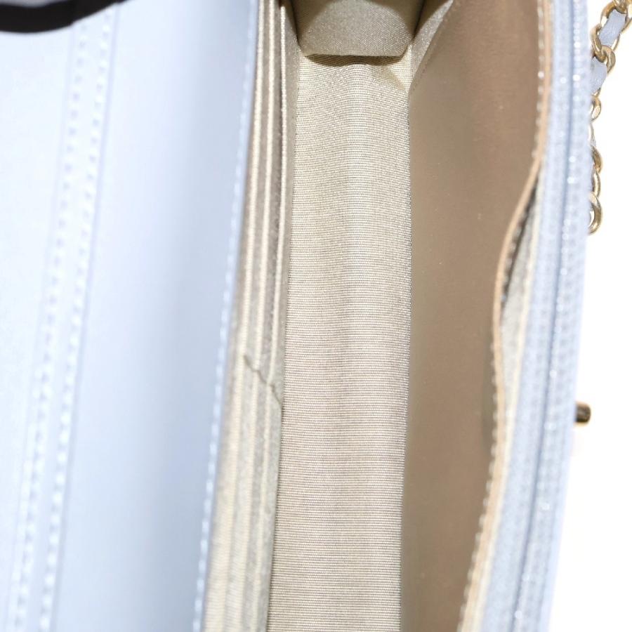 CHANEL シャネル マトラッセ ラムスキン チェーン ウォレット