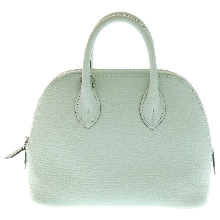 HERMES エルメス ボリード1923 ミニ ペパーミント シェーブル シルバー金具 K刻印 2WAY ショルダーバッグ ハンドバッグ HERMES（エルメス） ボリード1923 ミニ ペパーミント シェーブル
