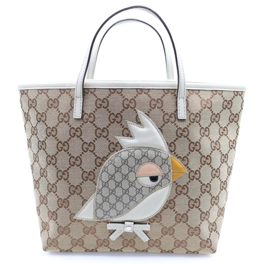 美品 GUCCI グッチ チルドレンズ パパガッロ ハンドバッグ GG GUCCI（グッチ） GGキャンバス パパガッロ チルドレンズ ミニトート