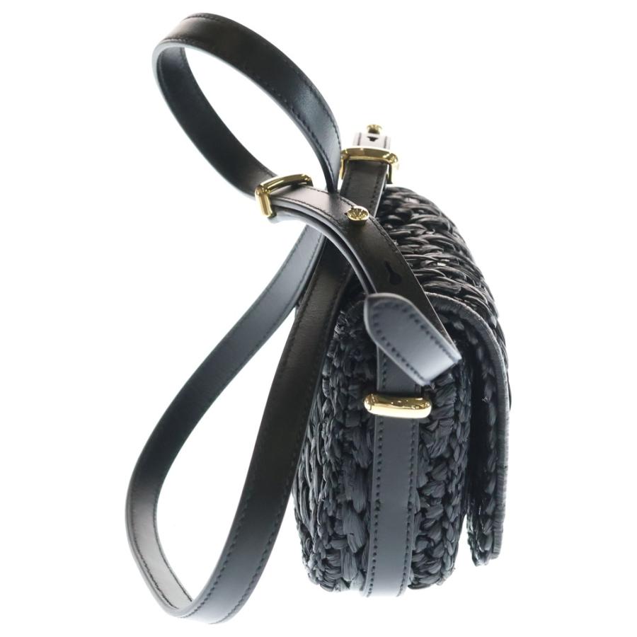 PRADA プラダ ラフィア ショルダーバッグ ミニバッグ カゴバッグ ブラック 1BD362 ゴールド金具 PRADA（プラダ） ラフィア ショルダーバッグ ミニバッグ カゴバッグ