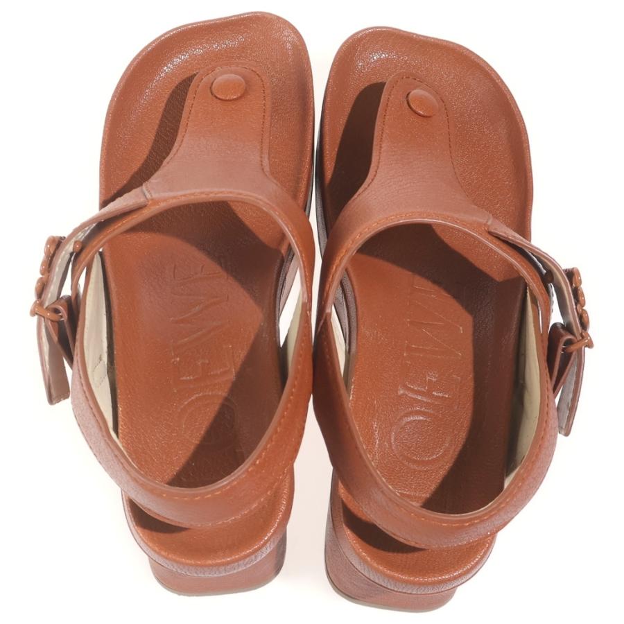 LOEWE（ロエベ） フラット フォーム サンダル アナグラム レザー