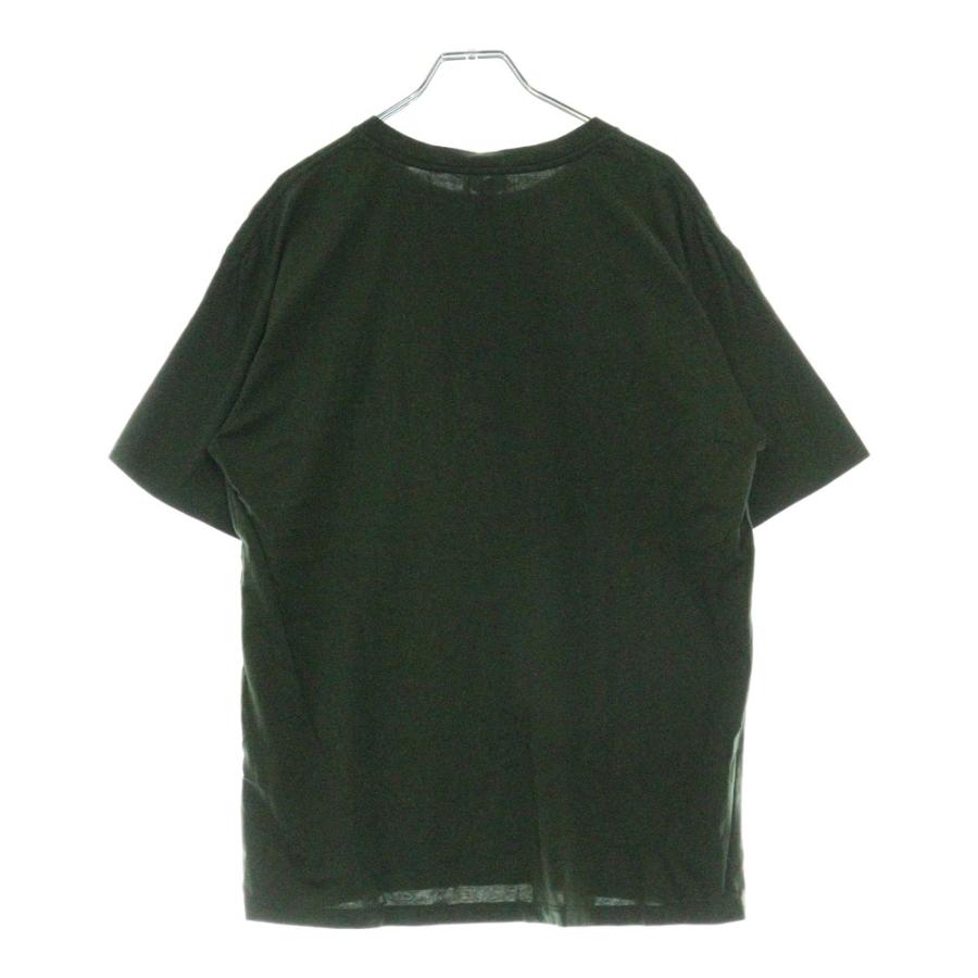 CELINE セリーヌ ロゴ 半袖Tシャツ カーキ グリーン コットン #M 