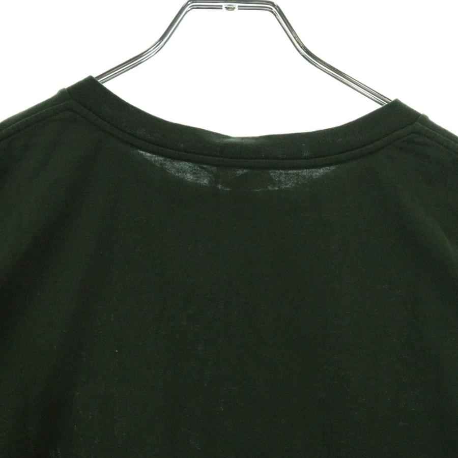 CELINE セリーヌ ロゴ 半袖Tシャツ カーキ グリーン コットン #M 楽天