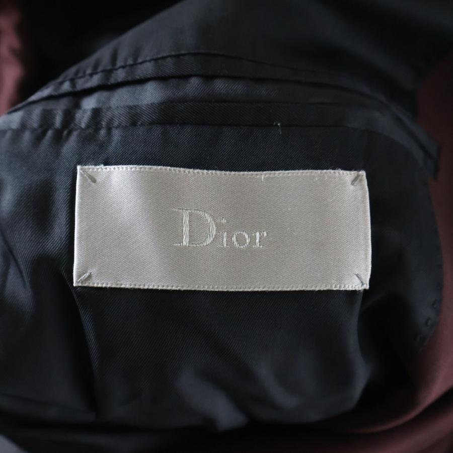 DIOR ディオール HOMME 3ボタン テーラードジャケット ボルドー モヘヤ