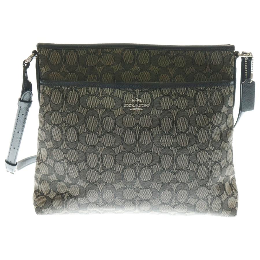 COACH（コーチ） シグネチャー ショルダーバッグ サコッシュ ブラック