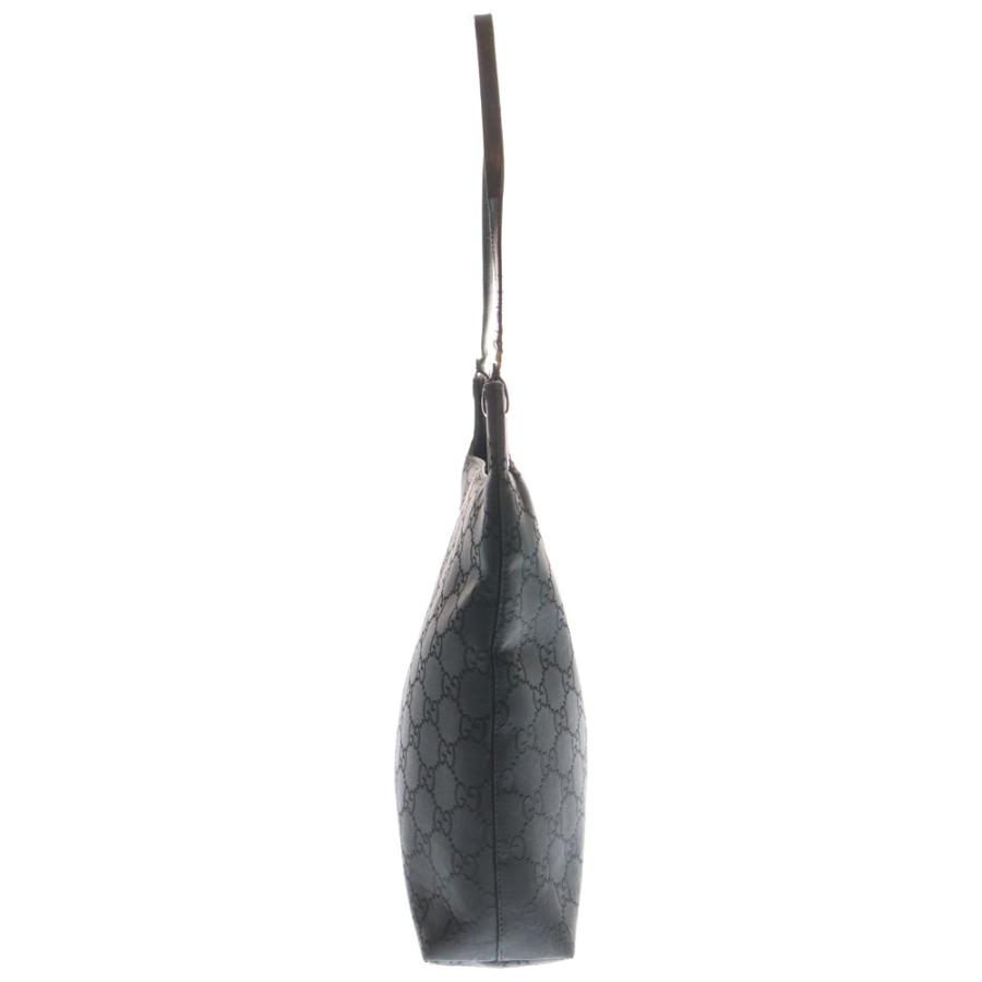 GUCCI グッチ GG柄 ナイロン レザー ショルダーバッグ ブラック GUCCI（グッチ） GG柄 ショルダーバッグ ハンドバッグ ブラック