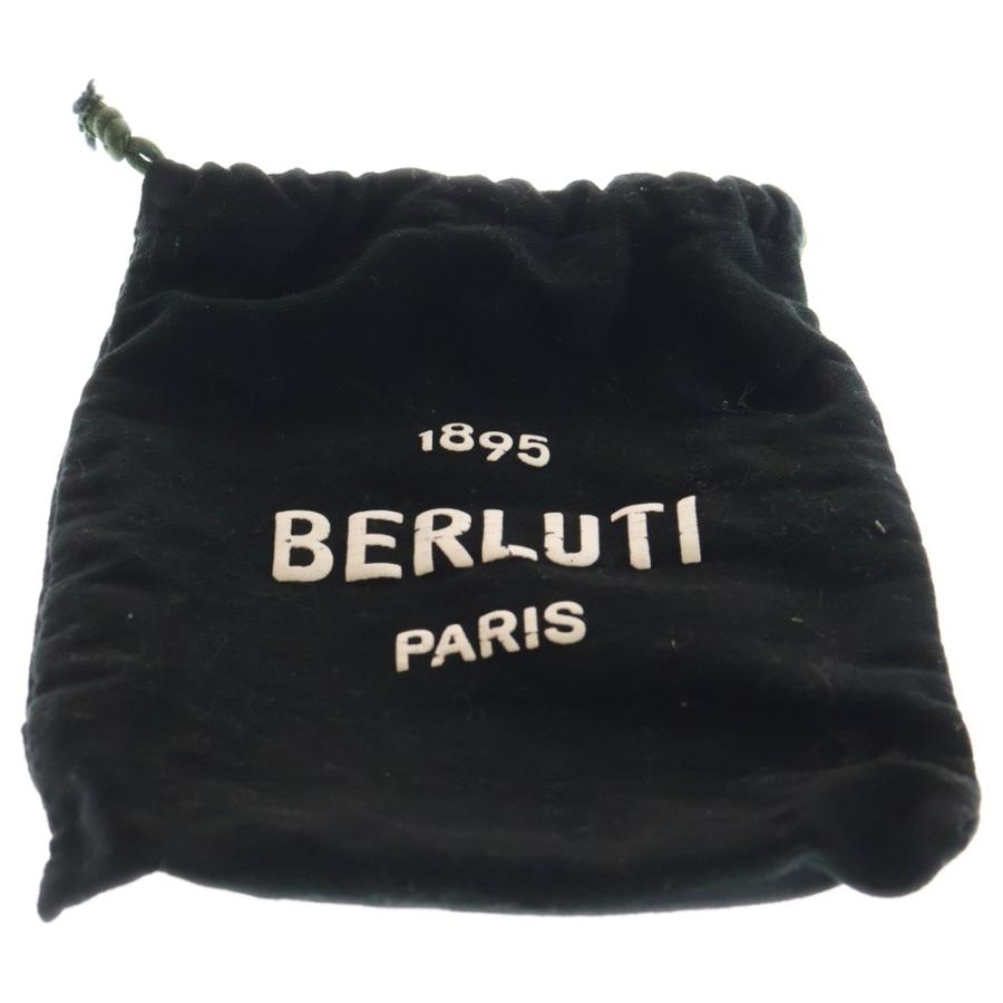 Berluti（ベルルッティ） クラシック レザーベルト ブラウン シルバー