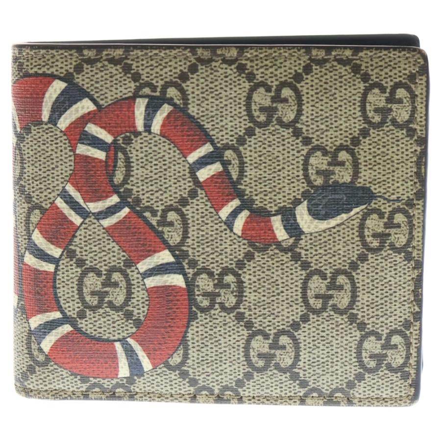 GUCCI（グッチ） GGスプリーム キングスネーク コンパクトウォレット