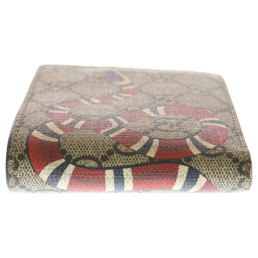 GUCCI（グッチ） GGスプリーム キングスネーク コンパクトウォレット